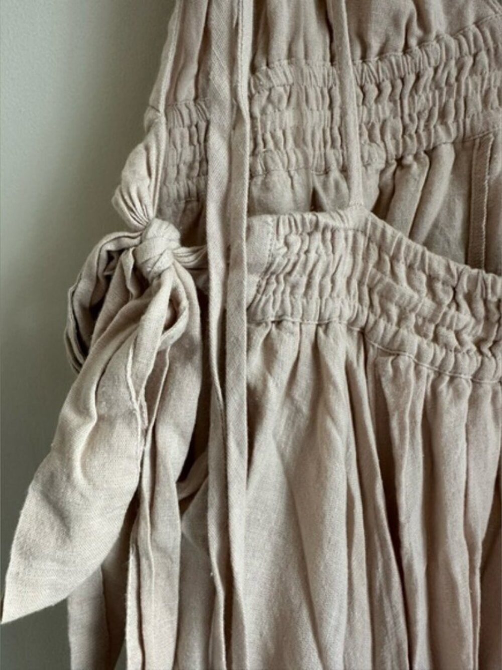 Free People Tropical Heat Maxi Dress In Stone Ivory Size S Backless Strappy Rare - Picture 7 of 9